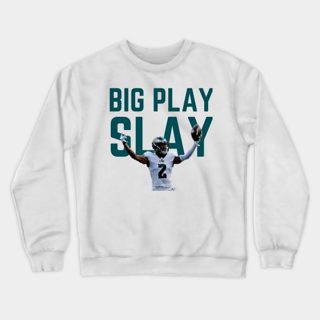 Darius Slay - Big Play Slay (Green) Crewneck Sweatshirt by SportCulture